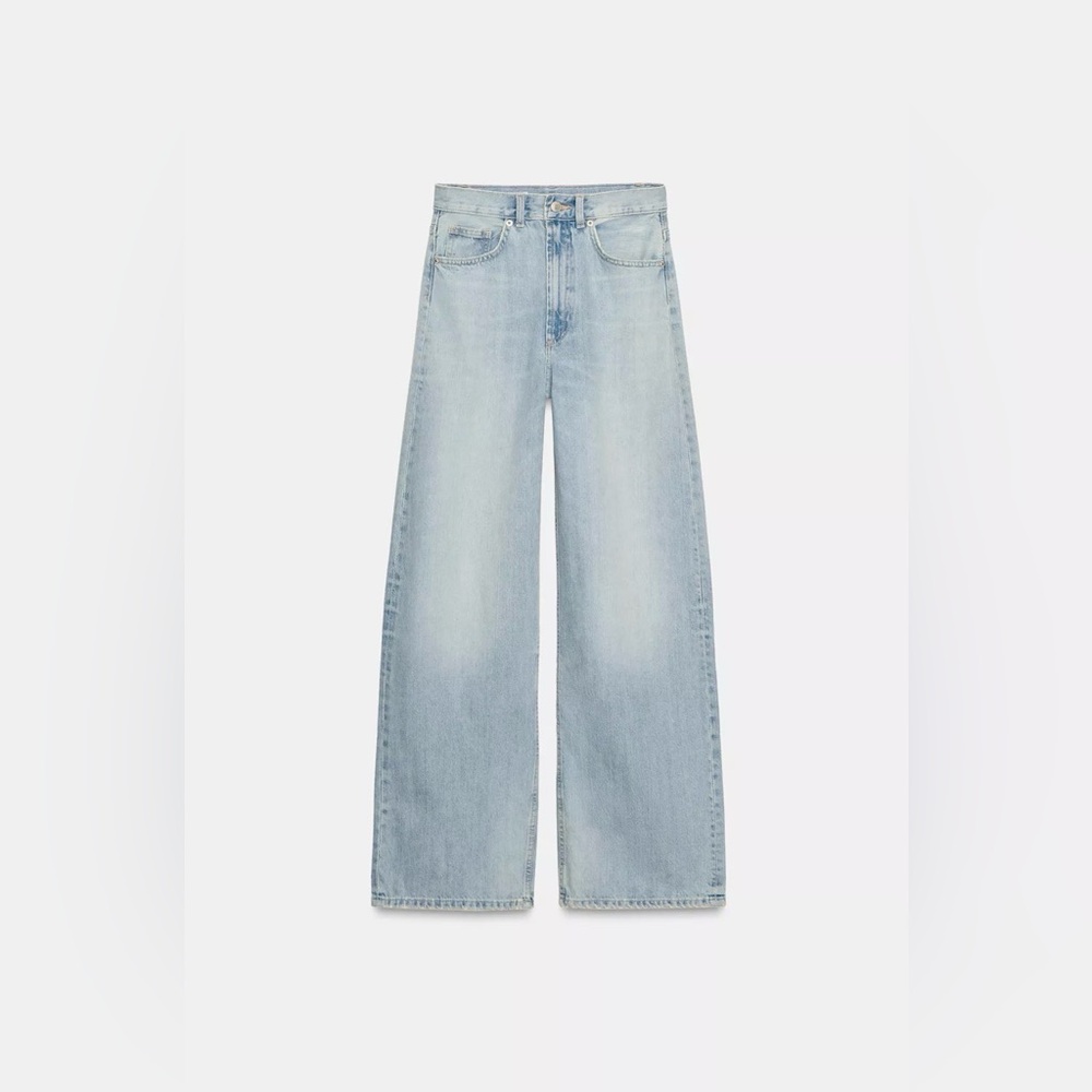 NWT Zara TRF Extra Wide Leg High Waist Jeans